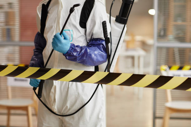 Professional Infectious Disease Decontamination technician working in East Norwich, NY